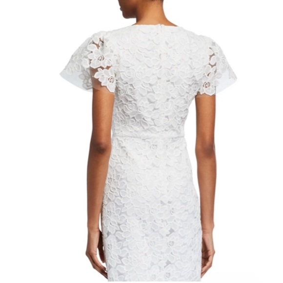 NEW SHOSHANNA MIDNIGHT CEREZA LACE MIDI MERMAID COCKTAIL DRESS - Picture 9 of 16